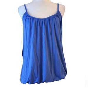 Jami  2 blouse color blue and white size 0 95% Viscose